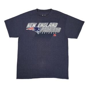 New England Patriots Football Denim Blue NFL Team Apparel mens tee tshirt M